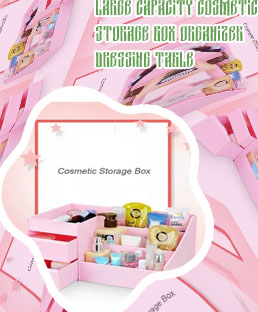 Cosmetic storage box dressing table