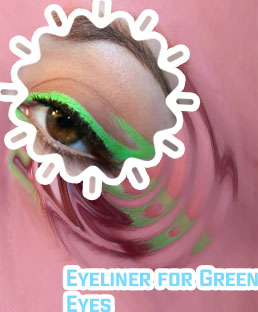 Green eyeliner