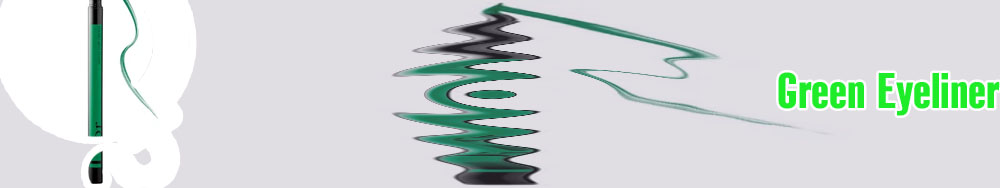 Green liquid eyeliner